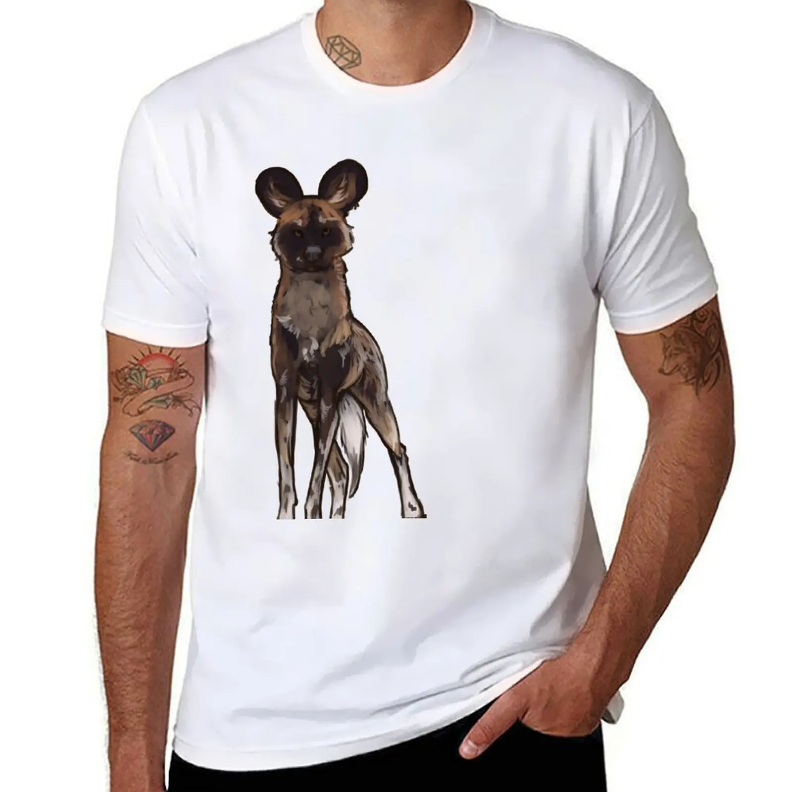 

Wild Dog T-Shirt man t shirts graphic t shirt man luxury T-Shirt