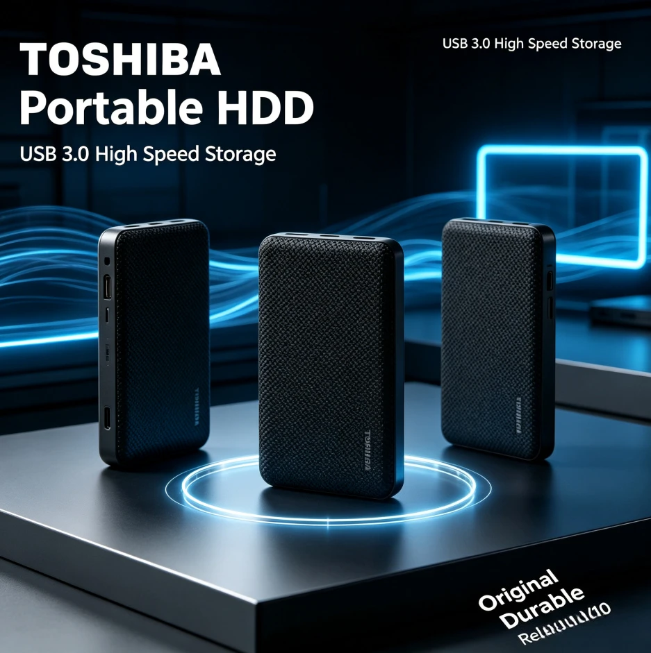 Brand+Original ToshibaV10 Black Portable External Hard Drive USB3.0 MobileHDDStorage Disk for Laptop Desktop PC File Data Backup