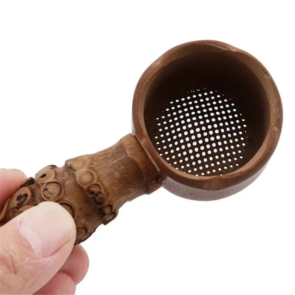 New Natural Bamboo Tea Strainer Mesh Chinese Style Infuser Filter Infusor Tea Tools Sieve Drinkware Accessories