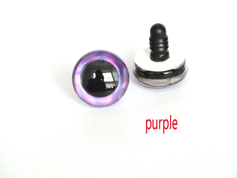 20 Stück 12 Arten Farben 9 mm 12 mm 14 mm 16 mm 18 mm 20 mm 25 mm 30 mm 35 mm Trapez-Spielzeugaugen 3D-bunte Sicherheitspuppenaugen für DIY-Handwerk – Detail 3