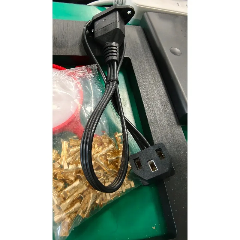 90-Degree Elbow Power Extension Cable Ultra-Thin Soft C13 to C14 3-Pin