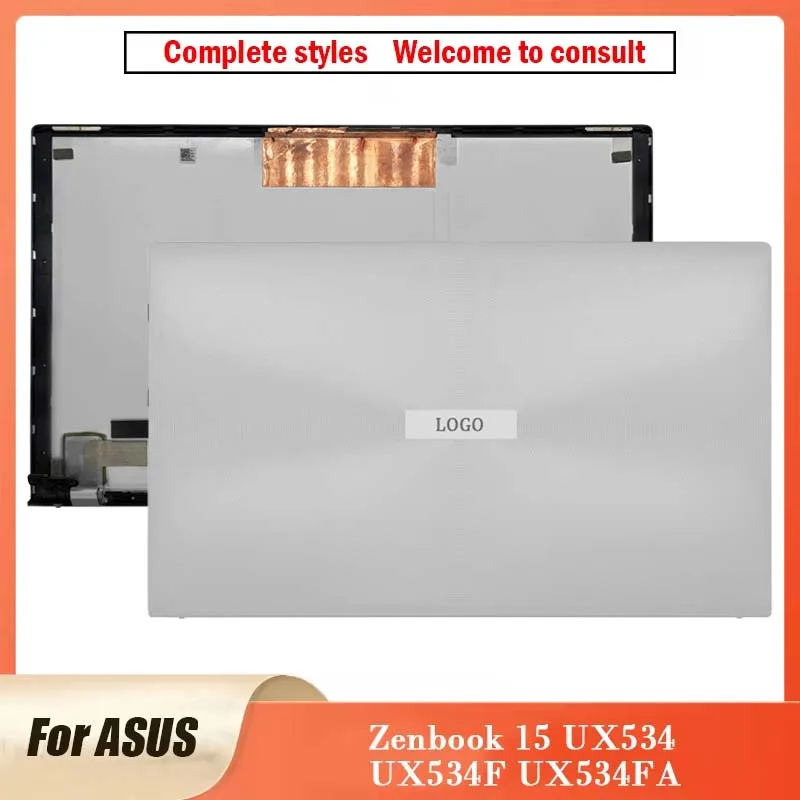 Touch Version Original For ASUS ZenBook 15 UX534 UX534F UX534FA Laptop Metal LCD Back Cover Computer Case UX534 Silver