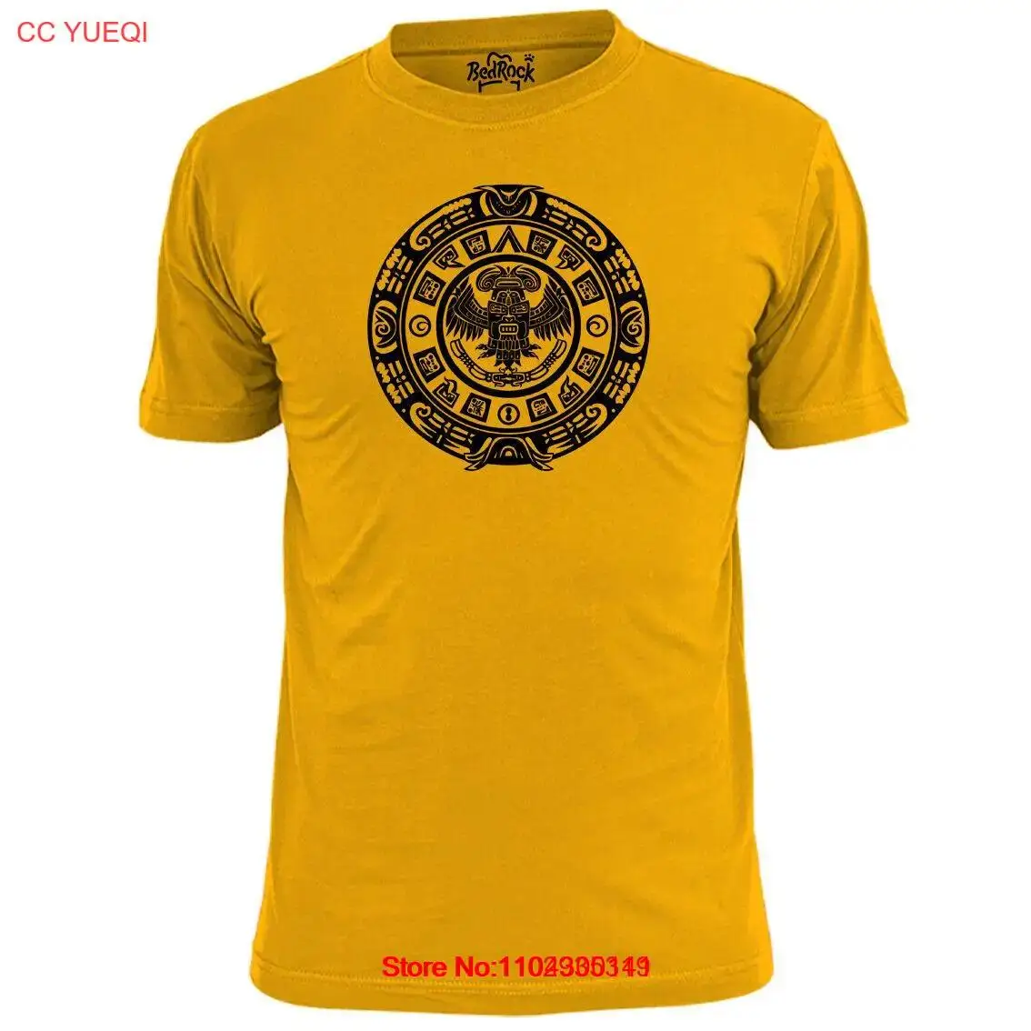 Mens Aztec Calendar T Shirt Mexico Mesoamerican Civilization