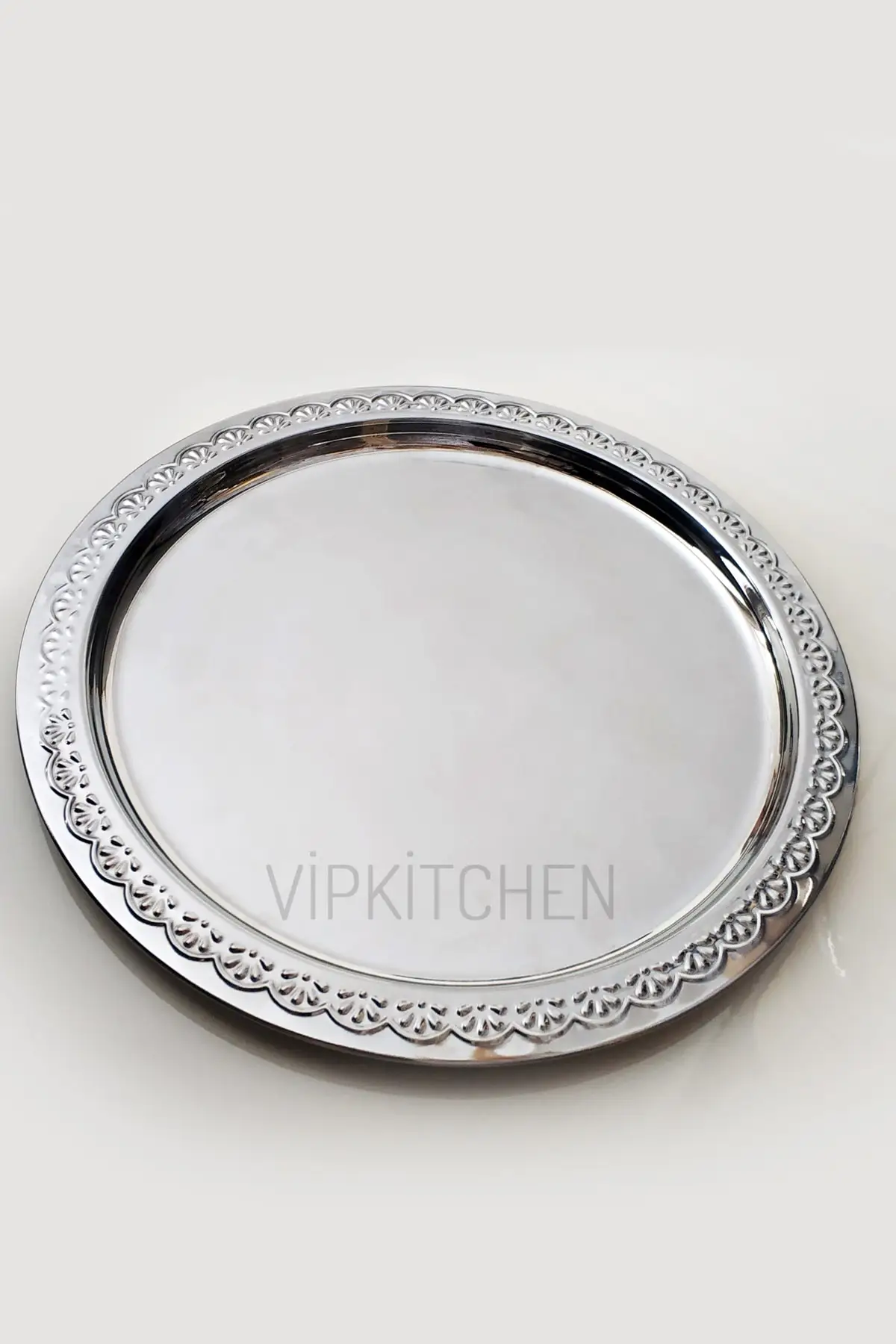 Luxury 2022 round patterned serving serving tray 24 Cm luxury tray Tea tray Tea tray