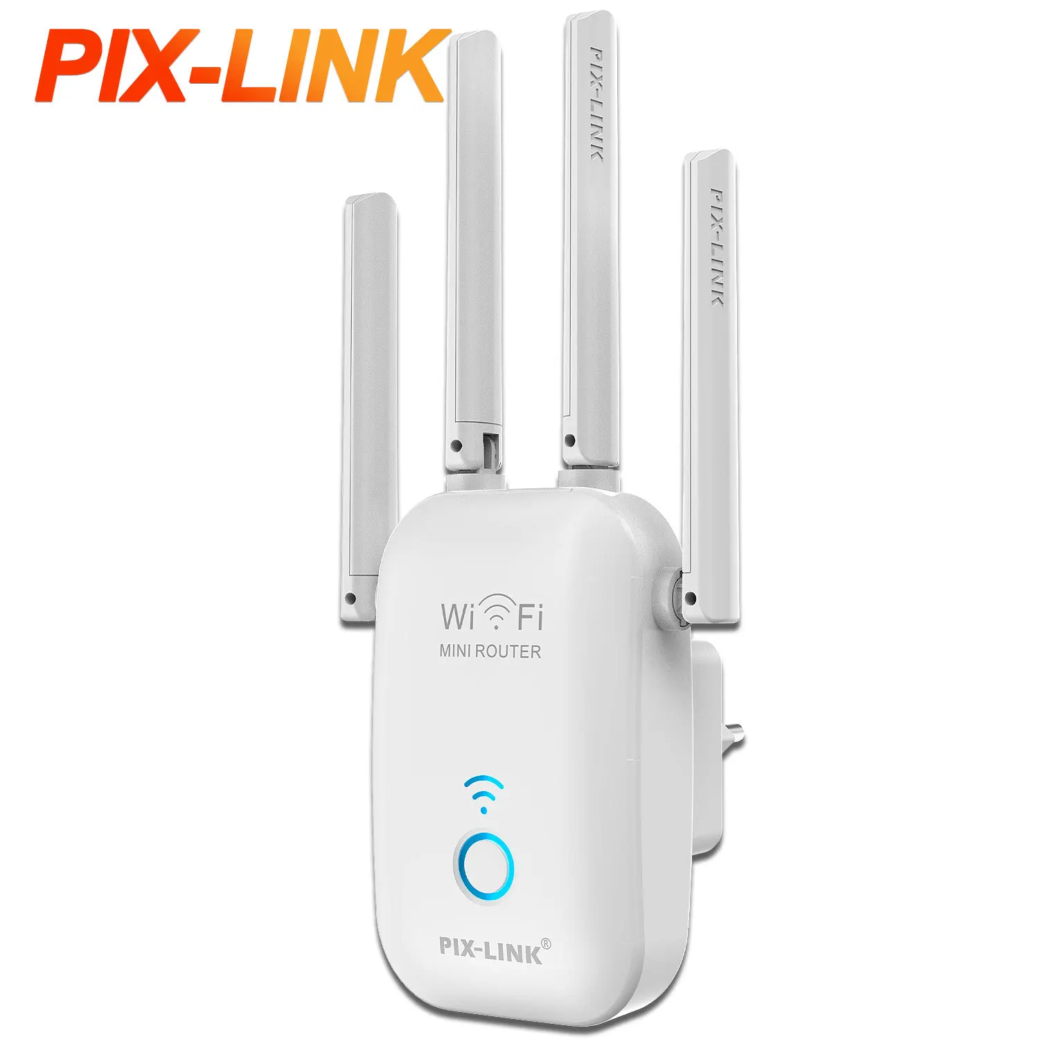 PIXLINK AC27 1200Mpbs WIFI Range Repeater Extender Wireless AC Dual Band Router/Repeater/AP/Home WiFi Booster/Quad Antenna