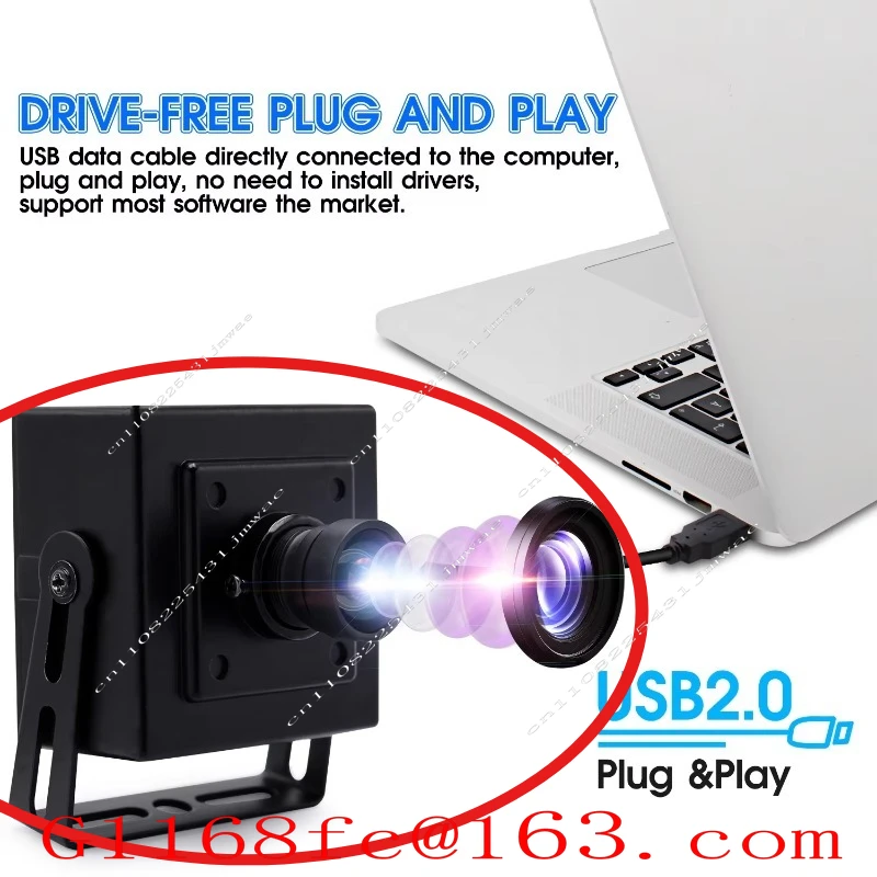 3840 * 2880 13MP USB Board Camera IMX214, Distortion-free Lens, for Industrial Machine Vision USB13M02-BL100