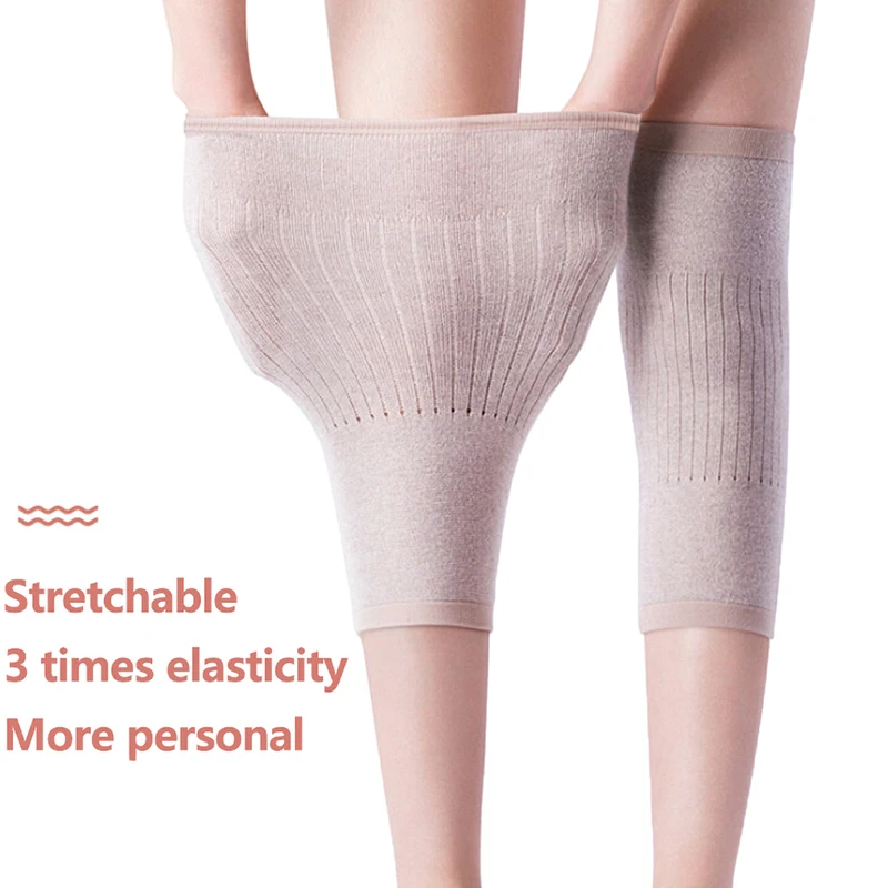 

1 Pair Cashmere Warm Kneepad Wool Knee Support Men and Women Cycling Lengthen Prevent Arthritis Knee Pad