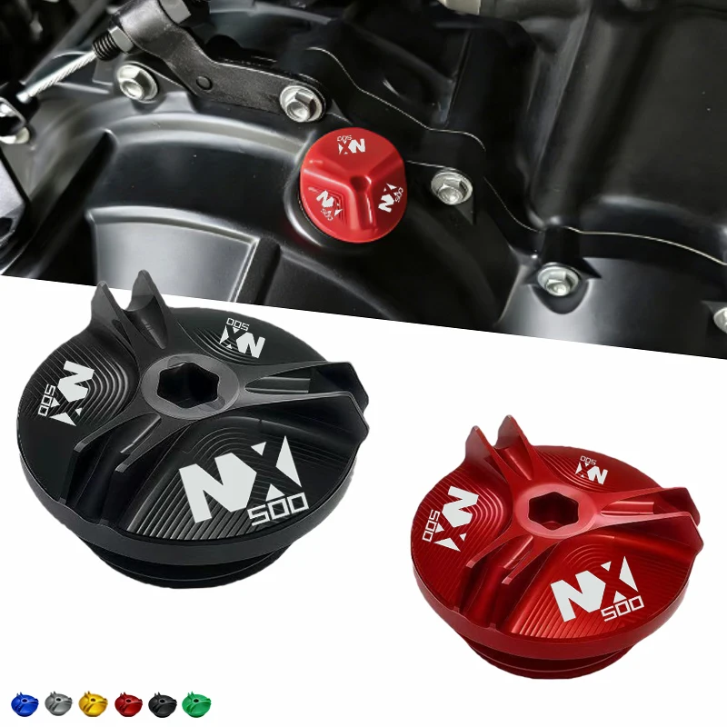 Fit For Honda NX500 NX 500 500NX engine oil cap bolts fuel filler cap protection accessories