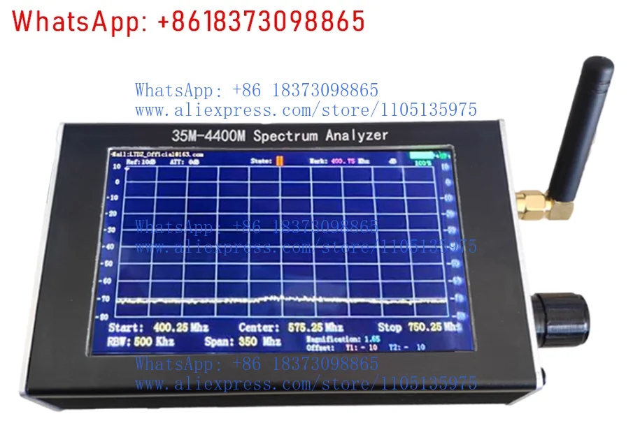 35M-4400M Spectrum Analyzer, Handheld Simple Spectrum Analyzer Intercom Signal