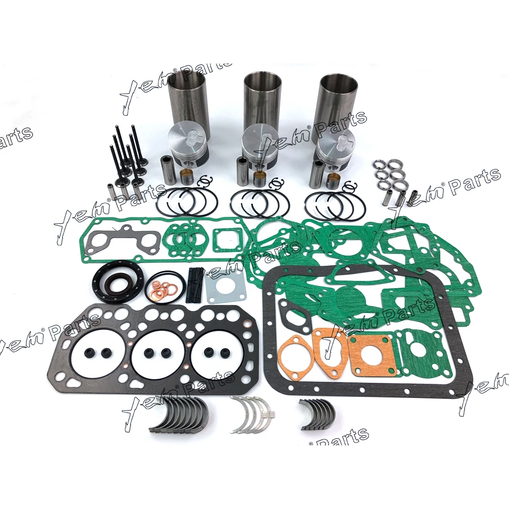 

For Mitsubishi engine parts K3M piston +piston ring + cylinder liner +full gasket set+ bearings