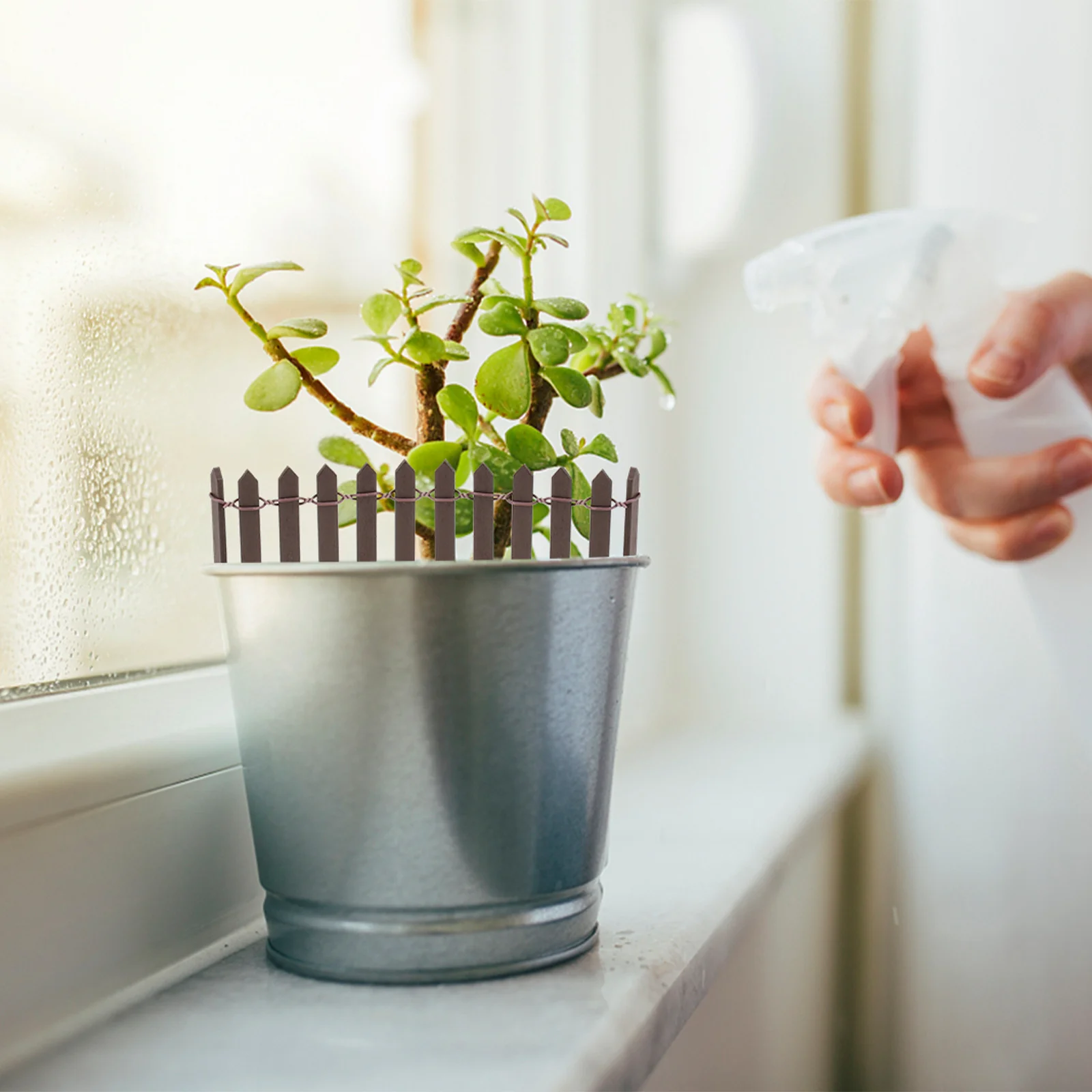 

Wooden Nativity Ornament Kids Mini Fence Dollhouse Garden Decor Outdoor Plant Border Toy Room Children Gift Small Fencing Model