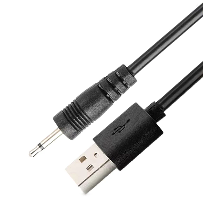USB To AUDIO DC 2.5mm Charging Cable Vibrator Charger Cord For Rechargeable Wand Massager(Black 24AWG)-F(x)