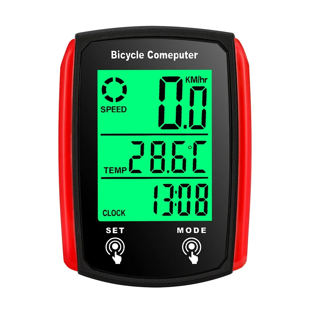 Bicycle Computer LCD Digital Wired Cycling Computer Speedometer Bike Speed Odometer With Backlight bike Accessories