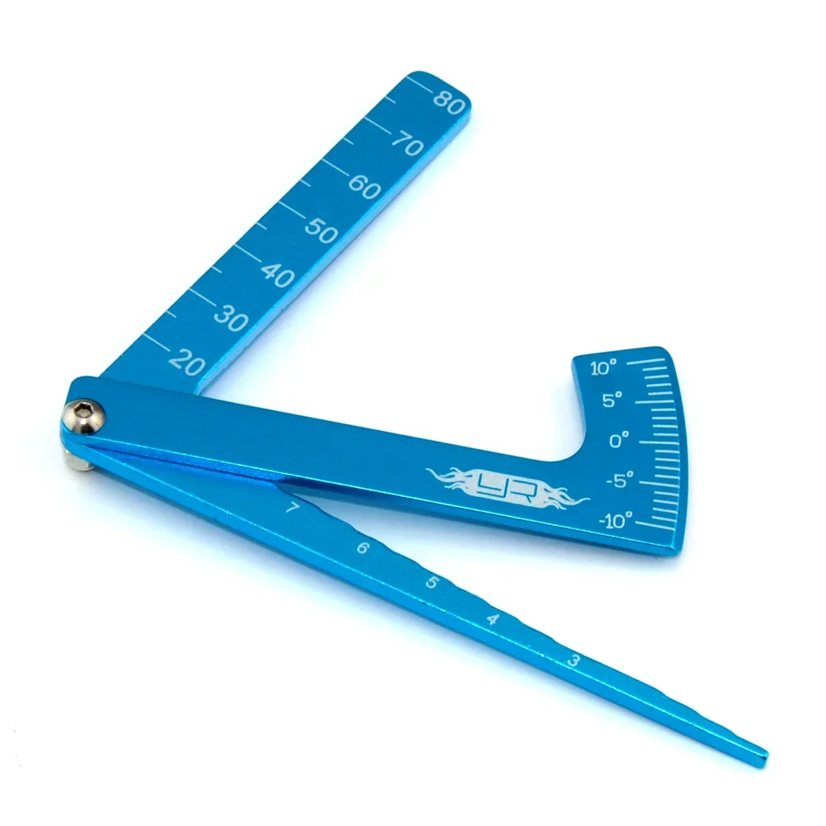 Adjustable Ruler Adjusting RC Car Height & Wheel Rim Camber 15 degrees Hobby Tools CNC For RC Car 1/8 1/10 Tamiya HSP HPI