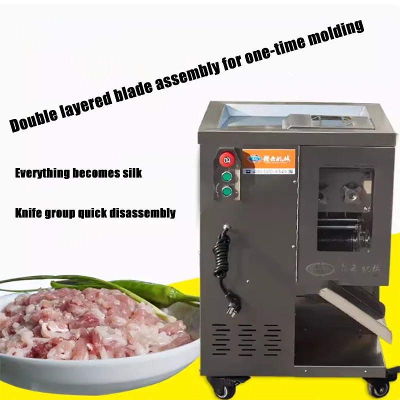

Meat Strip Cutting Machine Mutton Beef Jerky Pork Fresh Meat Slicer Shredder Chicken Breast Cutter