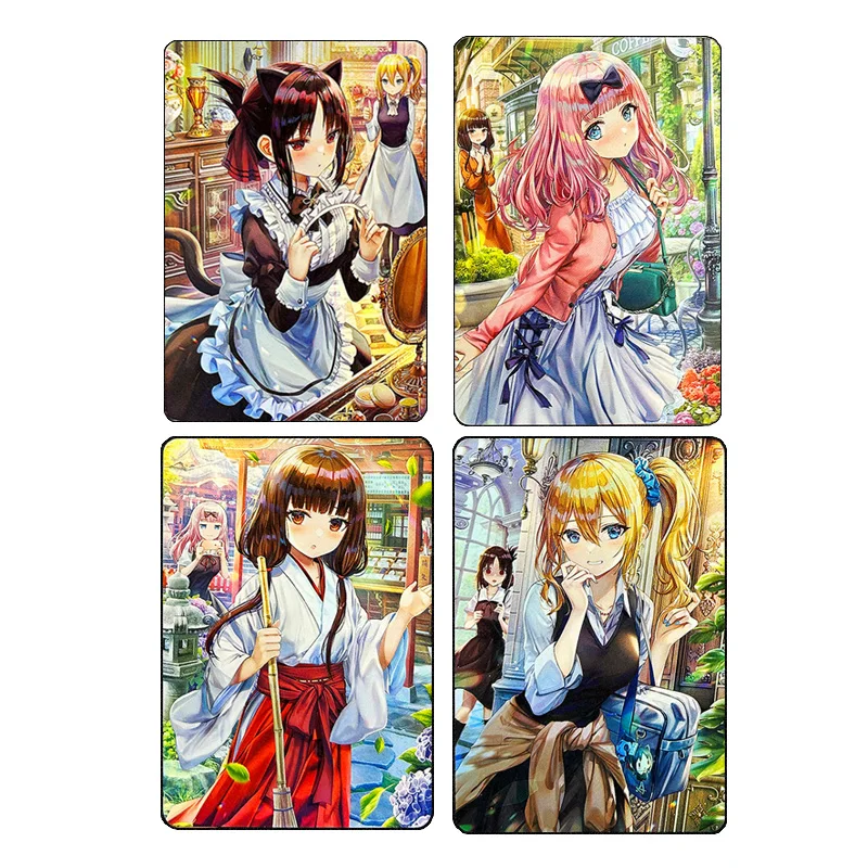 

kaguya sama wa kokurasetai DIY 4PCS/SET Shinomiya Kaguya Anime Boy Collection Cards A two-dimensional Christmas birthday gift