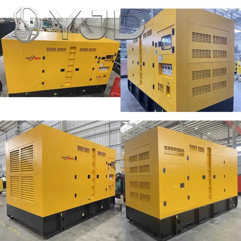 Silent 3 Phase Generator 1000kVA 800kW Open Frame with Remote Start ATS Options 230V/240V/480V Frequency 60Hz