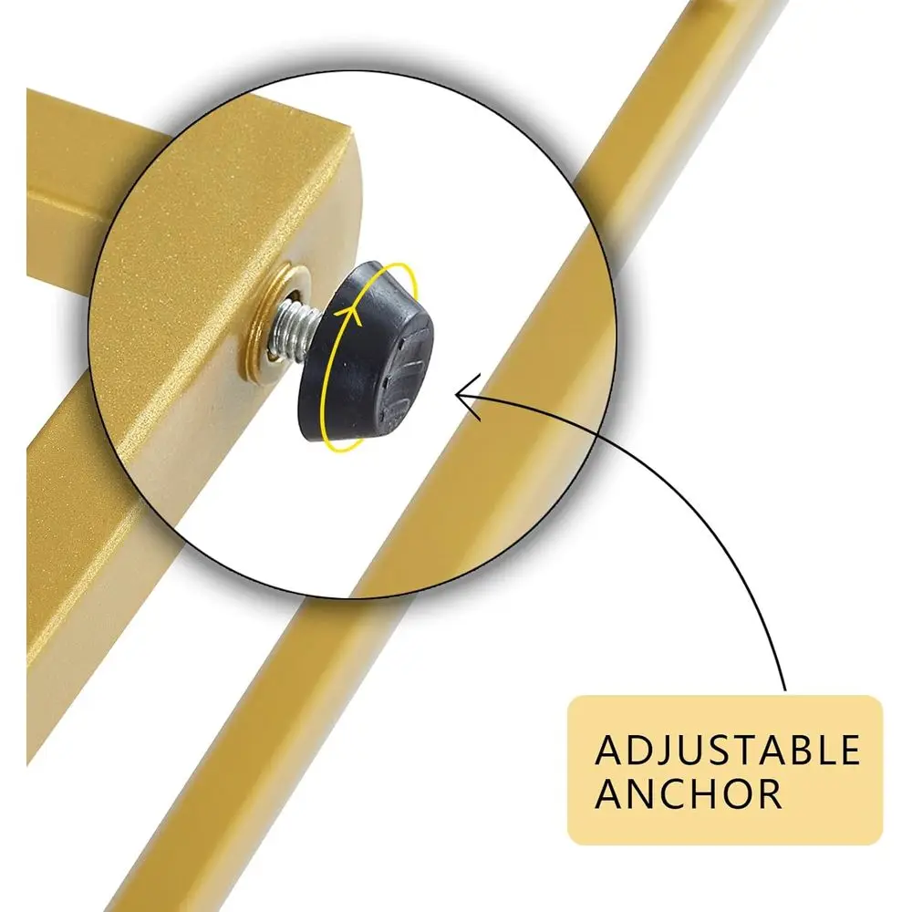 Gold Metal Frame 2-Tier Rectangular Glass Coffee Table for Small Spaces, Suitable for Living Room and Office