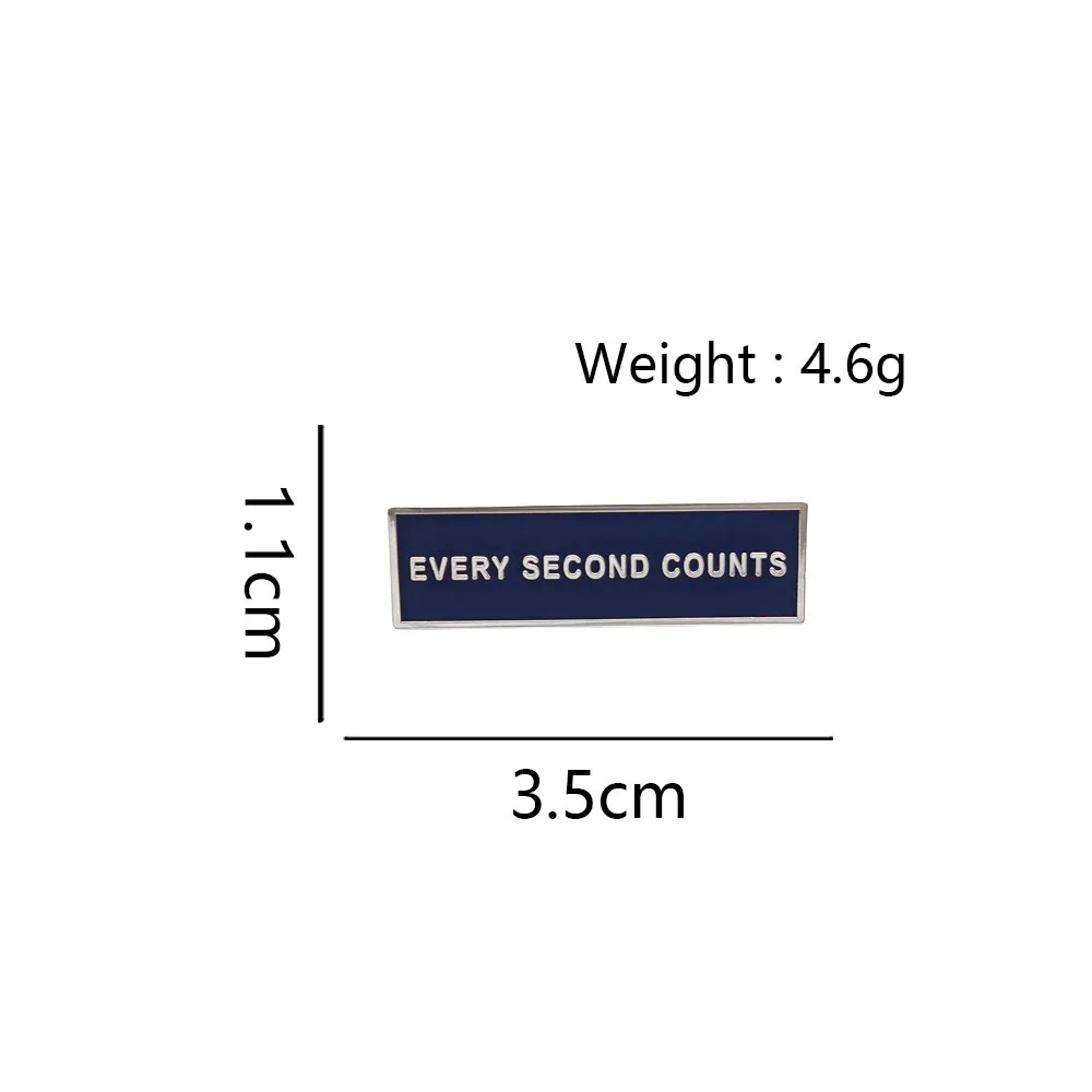 CSGO CS2 Every Second Counts Enamel Pin Defuse Kit System Message Badge Tactical FPS Game Brooch for Backpack Clothes Fans Gift