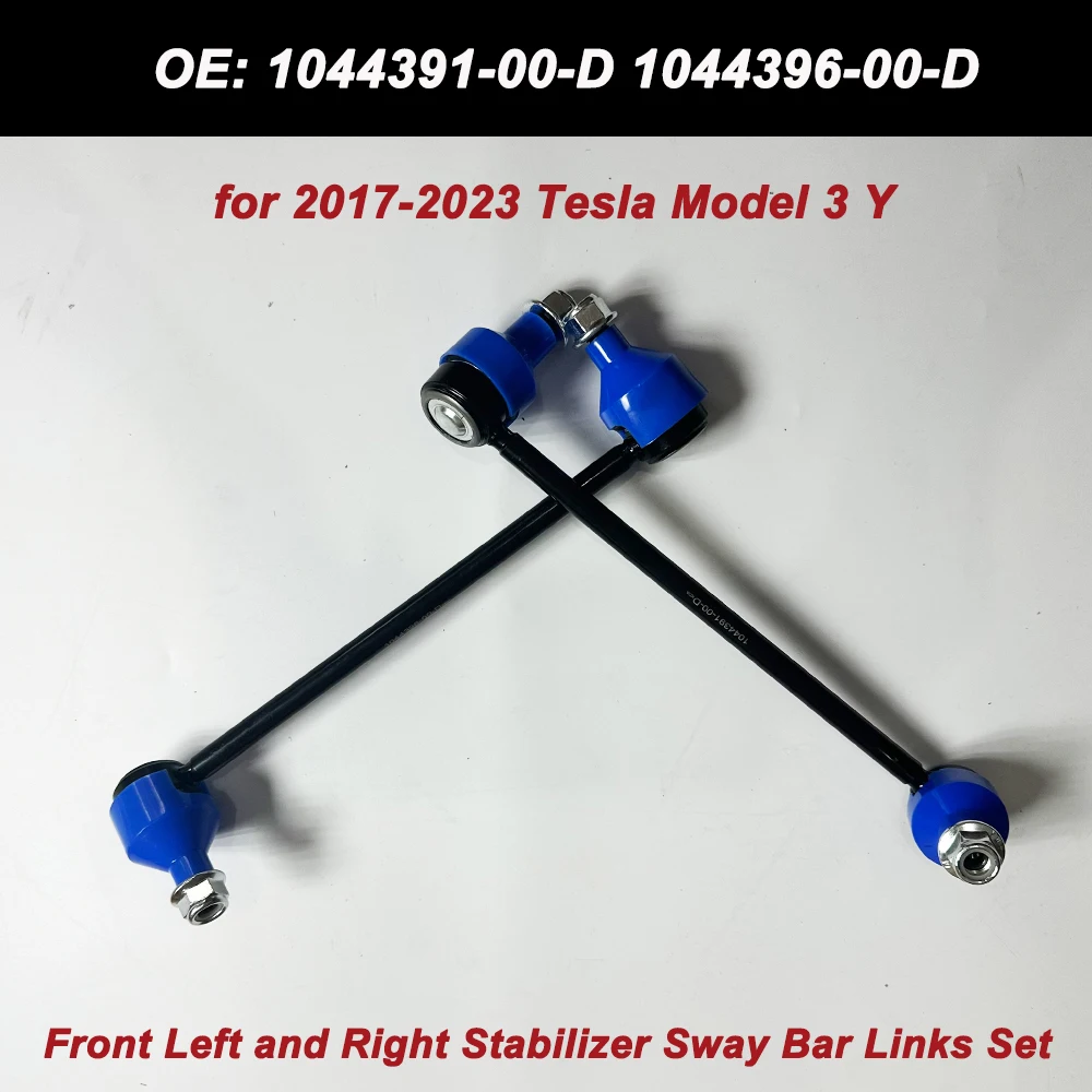 

Set of 2 For Model 3 Model Y 1044391-00-D 1044396-00-D 104439100D 104439600D Front Axle Sway Bar End Stabilizer Link Ball Joint