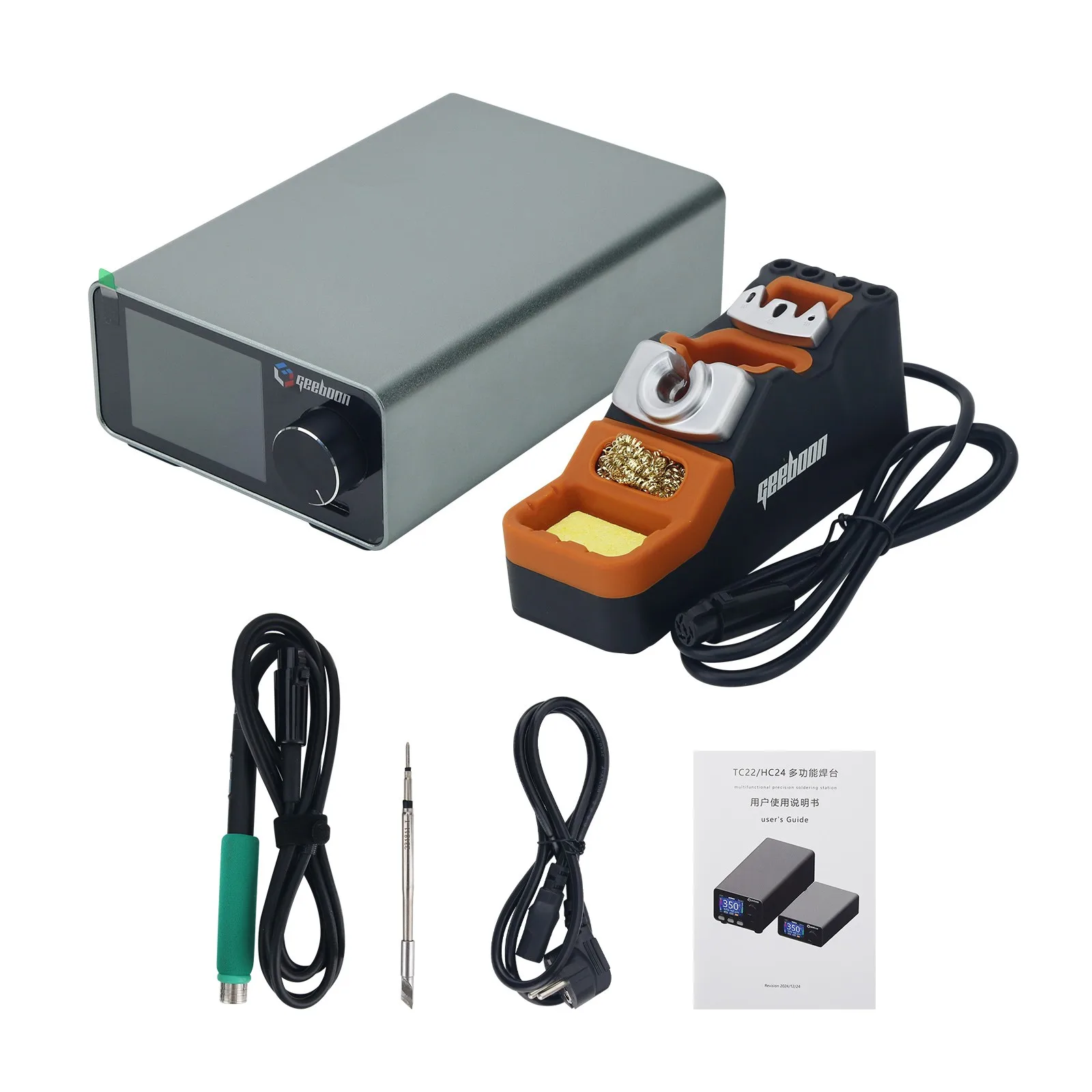 Паяльная станция TC22 240W с подставкой для паяльника SDC02 + рукояткой T245 + паяльным наконечником C245