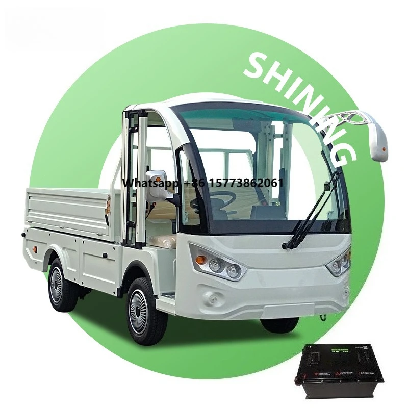 New 2 Ton 48V 5Kw AC Motor 2 Seats Light Mini Cargo Truck Electric High Speed with Rear Cam