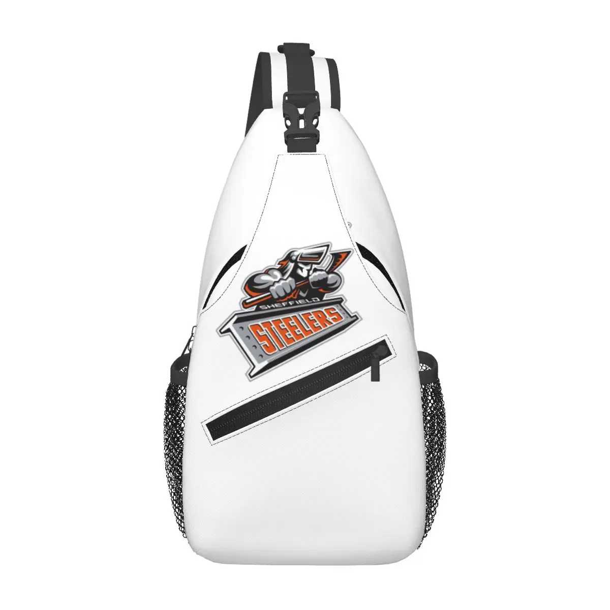 The Sheffield Steelers Chest Bag Men Sling Crossbody Backpack Chest Bag Travel Hiking Daypack Shoulder Bag