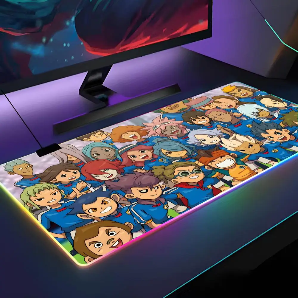 

Anime I-Inazumas E-Eleven Mouse Pad RGB Backlit Mouse Pad Laptop Mouse Pad Laptop Gamer Computer Desk Gaming Accessories