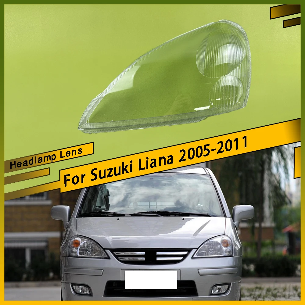 

Для Suzuki Liana 2005-2011 автомобильные сменные колпачки для фар, стеклянная крышка для фар, автоматический прозрачный чехол для абажура, корпус линзы лампы