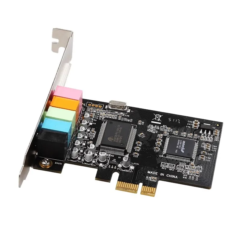 PCIE sound card 5.1 channel sound card CMI8738 chip pci-e 5.1 stereo effect audio card