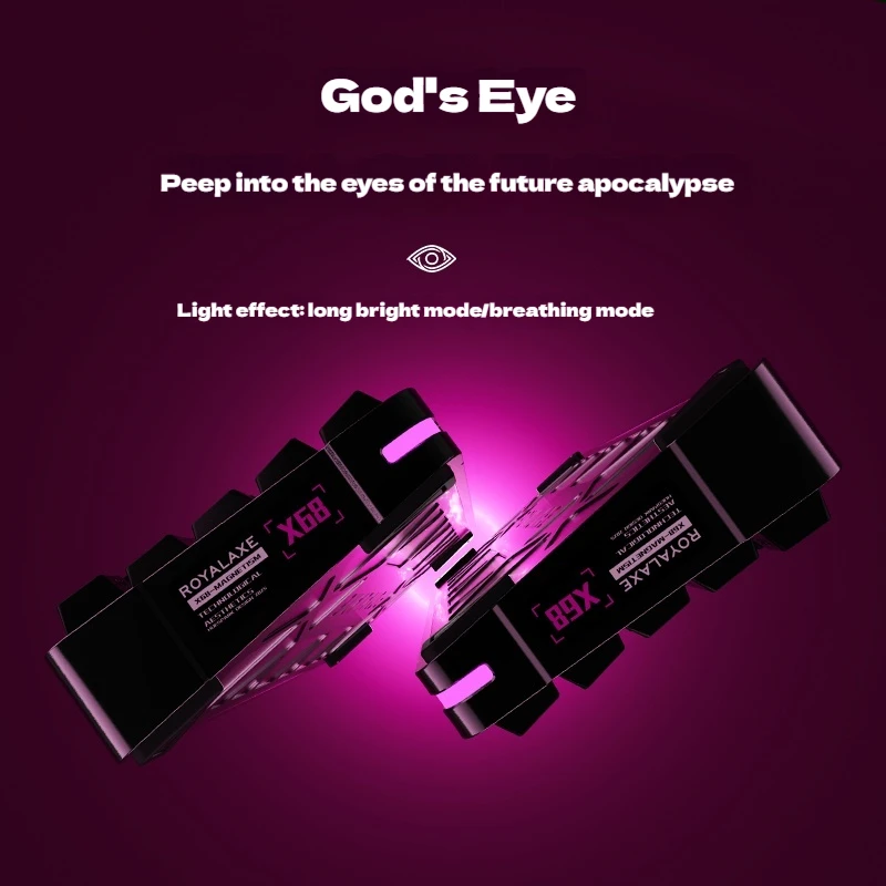 Royal Axe X68 Mechanical Gaming Keyboard Wireless Bluetooth Three Mode Aluminum Alloy Shell Customizable Magnetic Jade Axes Pro