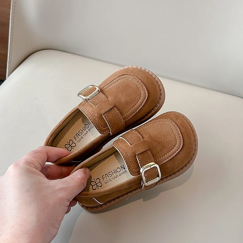 Child Leisure Leisure Shoesdaily Walking Versatile Soft Soled Shoe2026new Fashionable Girls Travel Shoe Girl Campus Student Shoe