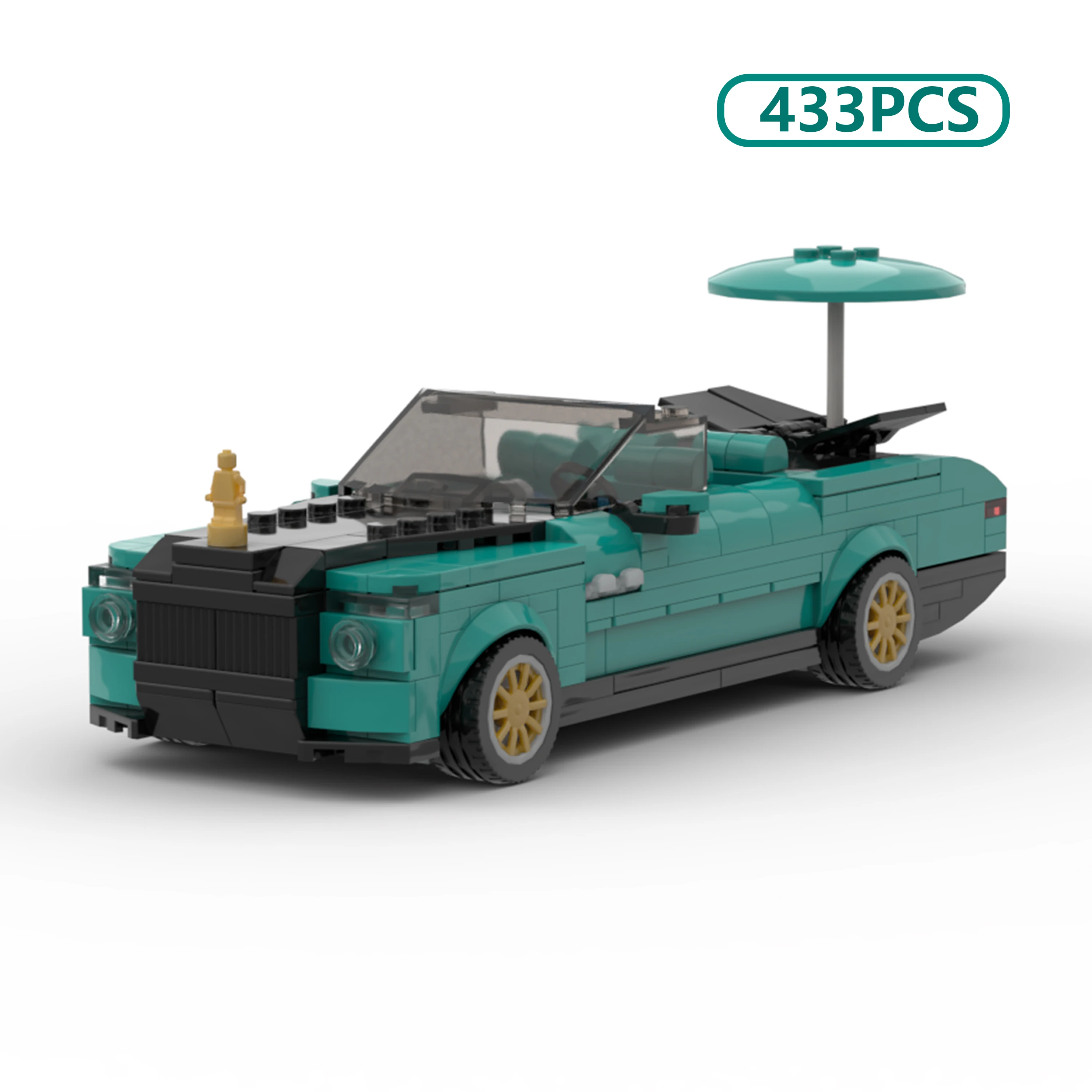 

MOC Boat Tail Luxury Car Building Blocks Speed Series Supercar Model Assembly Toy Gift for Boys Collection