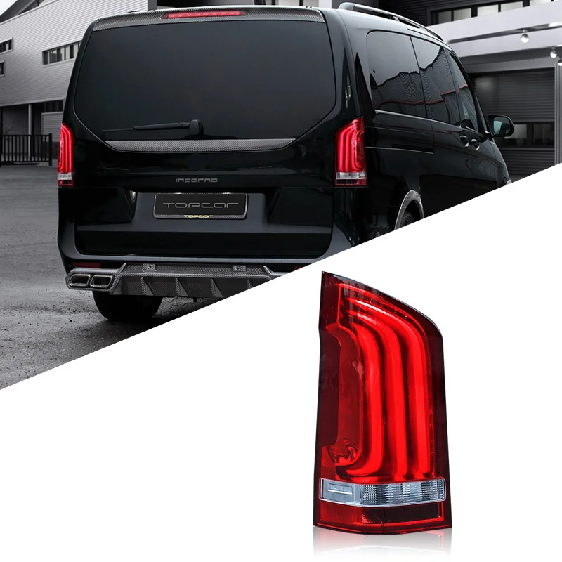 Cars Tail Lights For Mercedes Vito V260 Taillights Led Running With Dynamic Turn Signals Lights