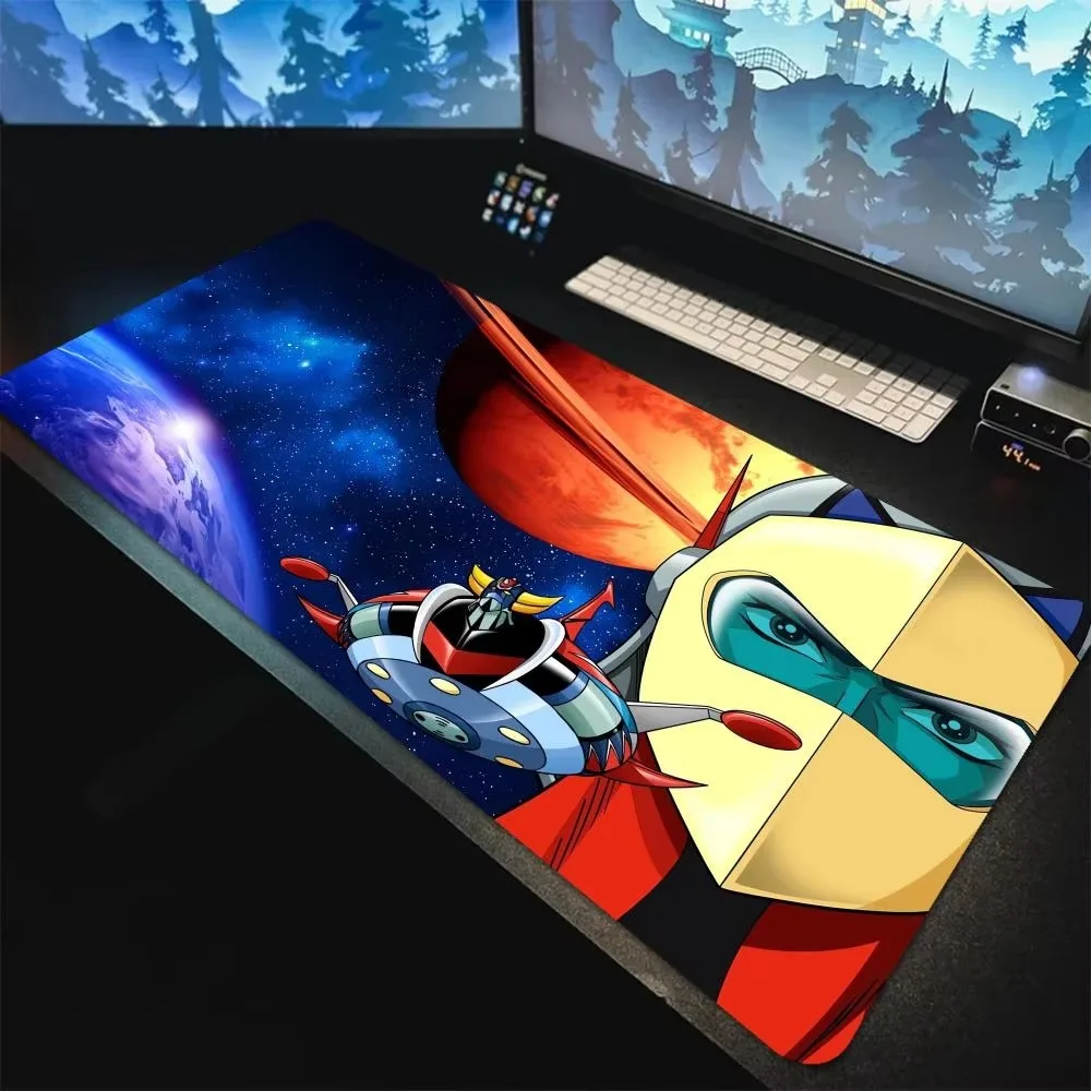 Grendizer e actarus ufo robô mouse pad escritorios de computador 1200x600 xxl 5mm de espessura tapete de mesa estudante almofada de escrita