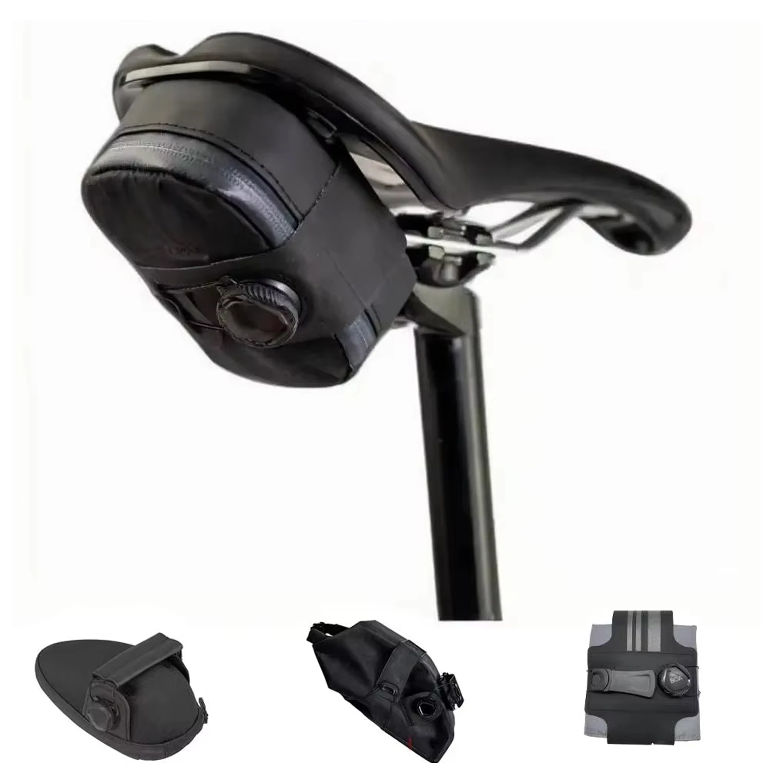 AliExpress NONE  Grinta Roll Top Seat Pack Mattone Under Seat Bag  Bicylces  Zipper Waterproof Zipper  BOA mounting System  Grinta Roll Top Seat