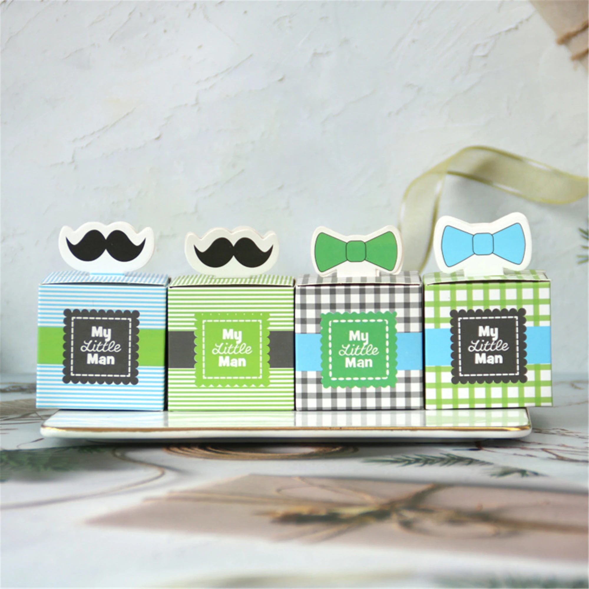 

Little Man party favor boxes-boy baby shower candy boxes-1st birthday gift favor box-treat box for little man party theme