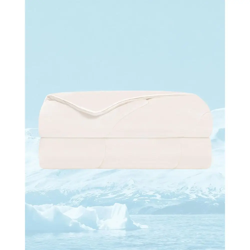 

Cooling Comorter - Cooling Blankets or Hot Sleepers - Summer Bedding with Light Weight, Breathable, Sot & Silk abric, Twin/Twin