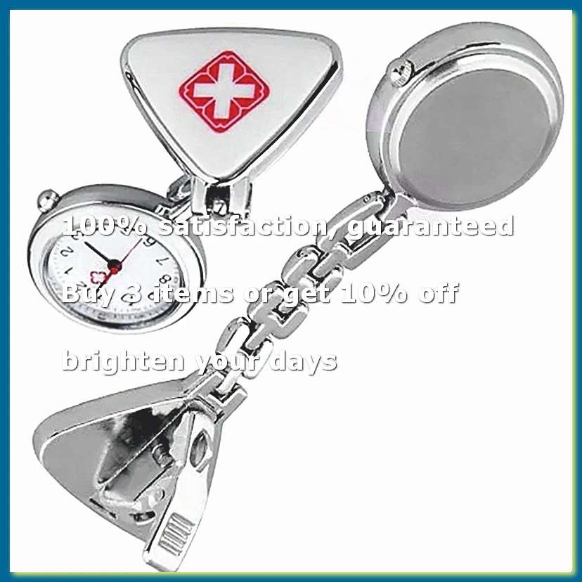 Clip Nurse Doctor Pendant Pocket Quartz Watch Triangle Nurse Table