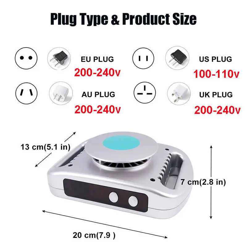 كريوليبوليسيس آلة تجميد الدهون حزام تخسيس لإزالة فقدان الوزن جهاز العلاج بالتبريد للاستخدام المنزلي تشكيل الجسم الفريزر #6