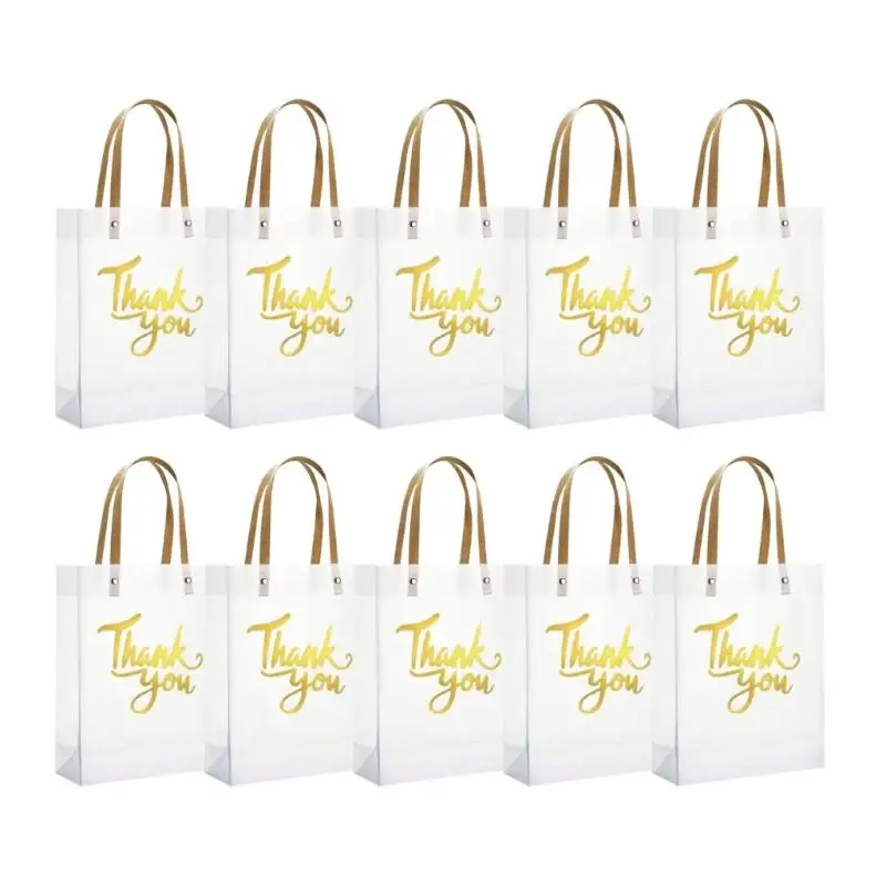 

10Pcs Multifunctional Thank You Carry Bags for Environmentally Gifting