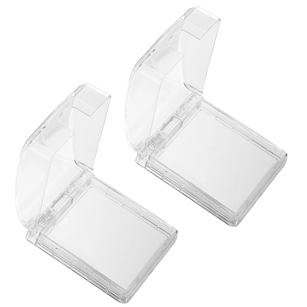 

2Pcs Wall Plug Box Cover Transparent Splash-Proof Socket Box for Moisture Proofing Outlets in Bathroom Kitchen Office School