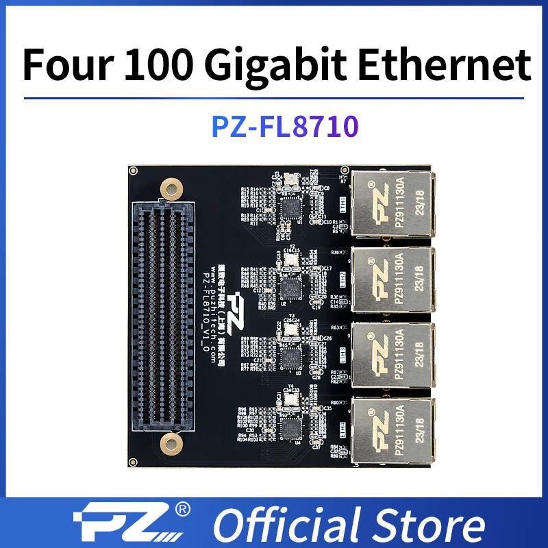 

PZ-FL8710 Puzhi FPGA Quad 100GbE MII/RMII ZYNQ xilinx ultrascale