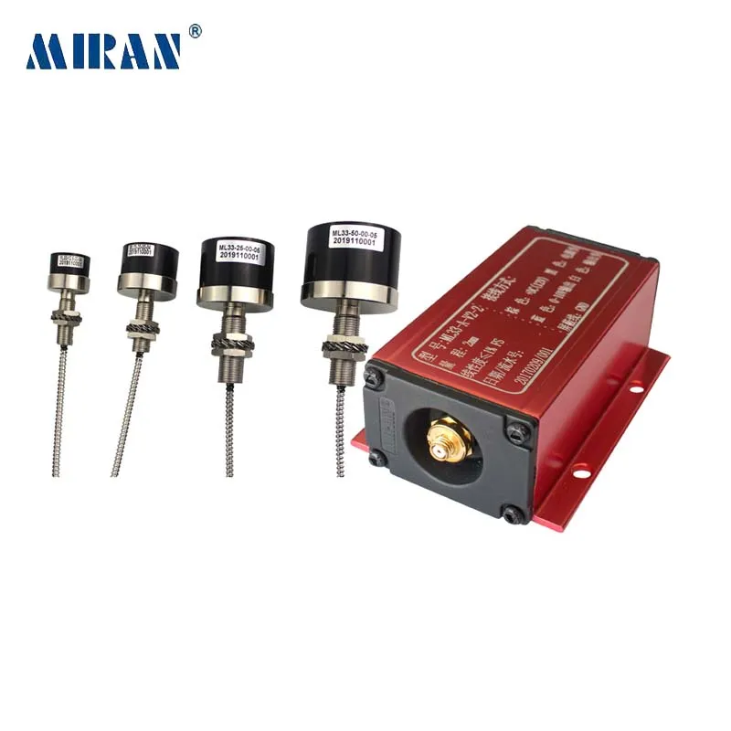 MIRAN Non-contact Displacement Sensor 1mm / 2mm Small Stroke Inductive Transducer for Deformation Measurement With Analog Output