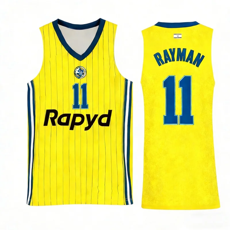 Sommer Neue Lsraeli Maccabi Tel Aviv Herren- und Damen-Basketballtrikots, Westen, Trainingskleidung, Familien-Matching-T-Shirts – Detail 11