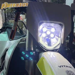 for Husqvarna TE 250 300 Supermoto Motorcycle Headlight LED  Headlamp Wick Motocross Dirt Bike Enduro Motorcycles Accessories