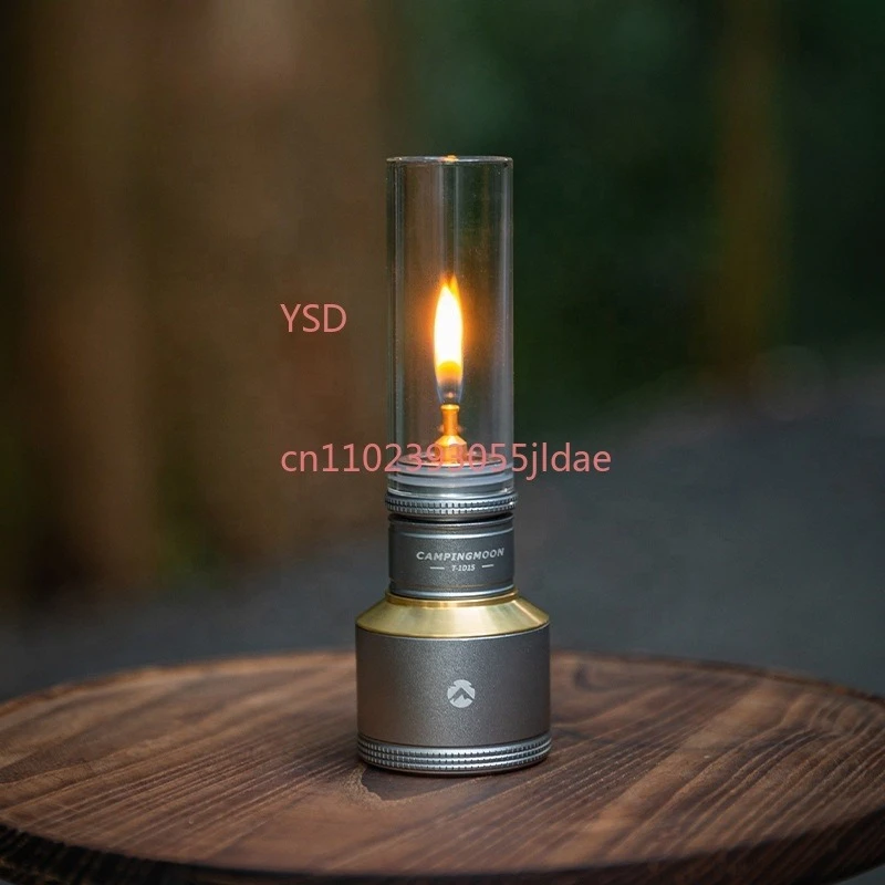 Outdoor camping atmosphere lantern glass cover classical light vintage gas lamp camping gas mantle light tent butane lantern