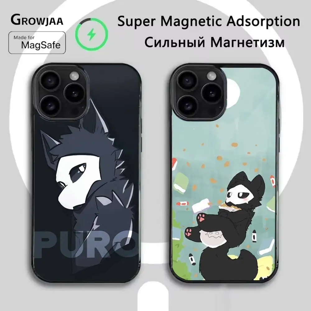 

Changed P-Puro Phone Case For iPhone 16e,16,15,14,13,12,11,Plus,Pro,Max,Mini Magsafe Magnetic Wireless Charging