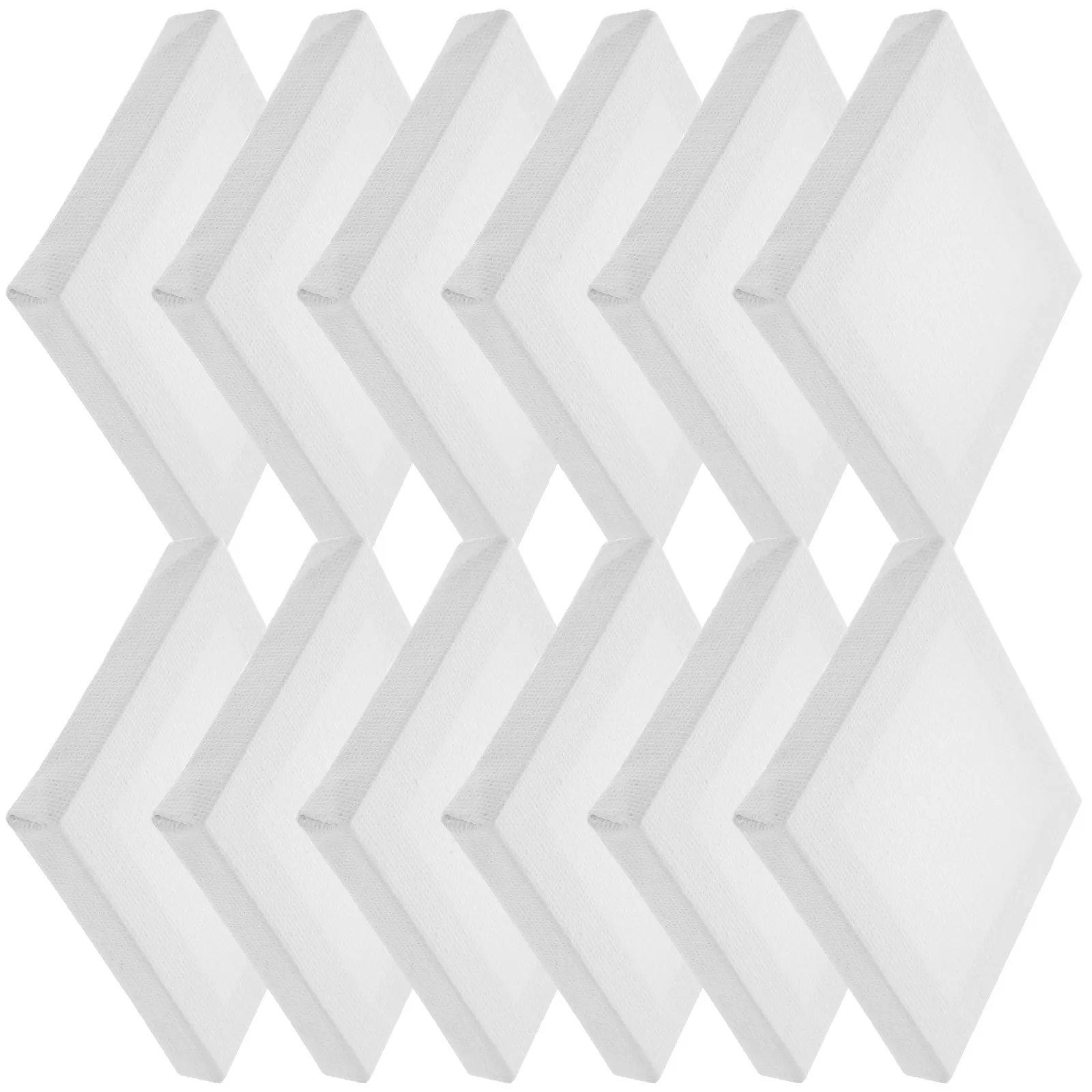 

12 шт. миниатюрных квадратных деревянных рамок для масляной живописи, заготовки холстов для художников, начинающих, для творчества своими руками, принадлежности для рисования