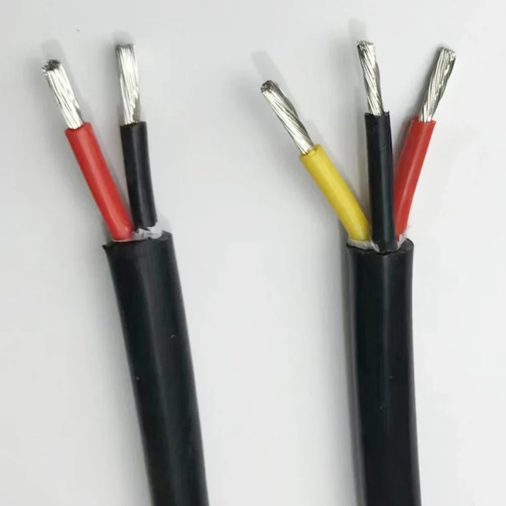 

2 Meter Soft Silicone Cable Sheathed Wire 2 core 3 core 4 core 0.3 0.5 0.7 1.0 1.5mm2 Square Multi-core Soft Wire
